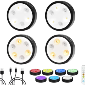 Rechargeable Puck Lights Remote Control